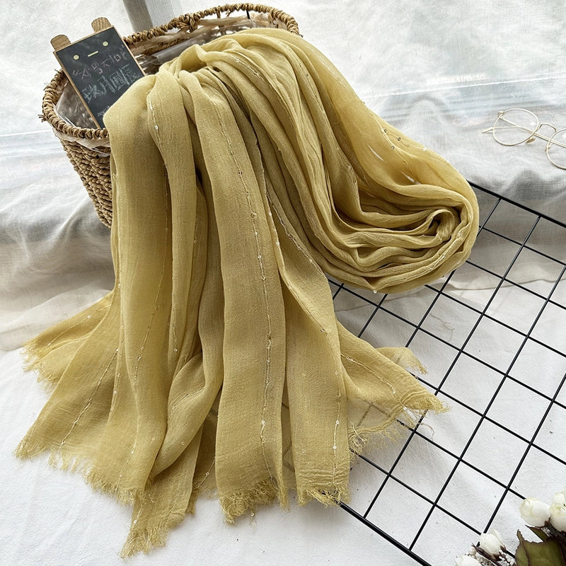 Unisex Retro Sweet Solid Color Artificial Cotton Scarf