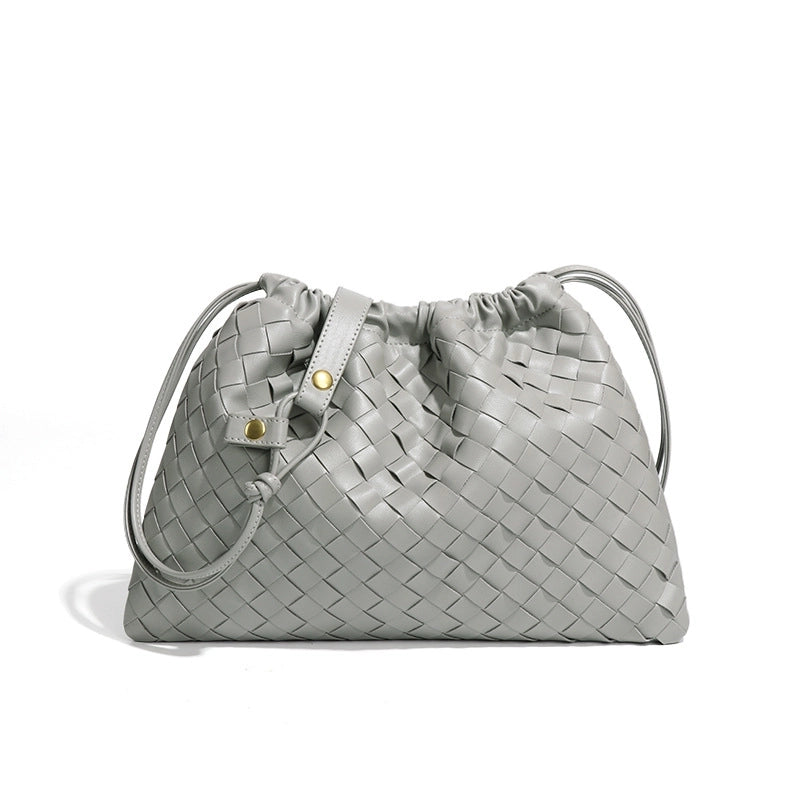 Women's Small Pu Leather Solid Color Vintage Style Classic Style Square String Shoulder Bag