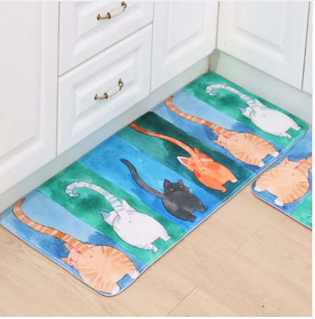 Printed Cat Mat - Antiskid Mat