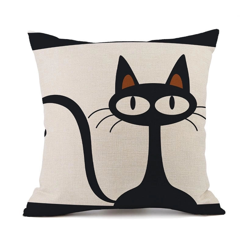 Cute Animal Linen Pillow Cases