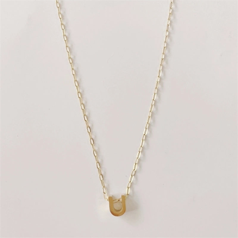 Casual Classic Style Streetwear Letter 304 Stainless Steel Plating Pendant Necklace