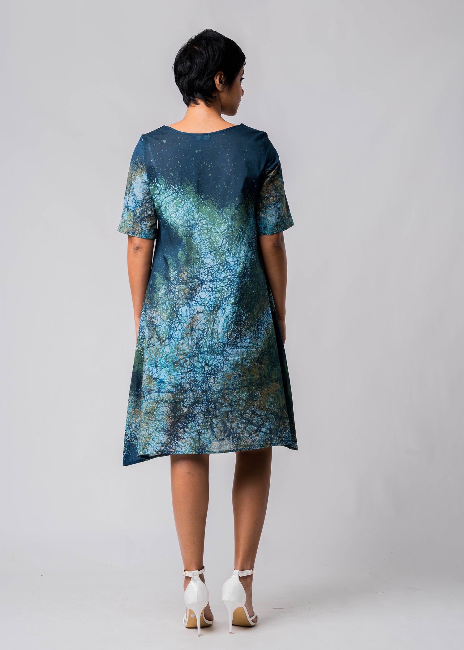 Batik Flare Dress