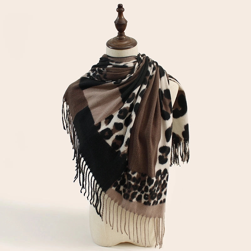 Women's Ethnic Style Color Block Polyester Printing Shawl