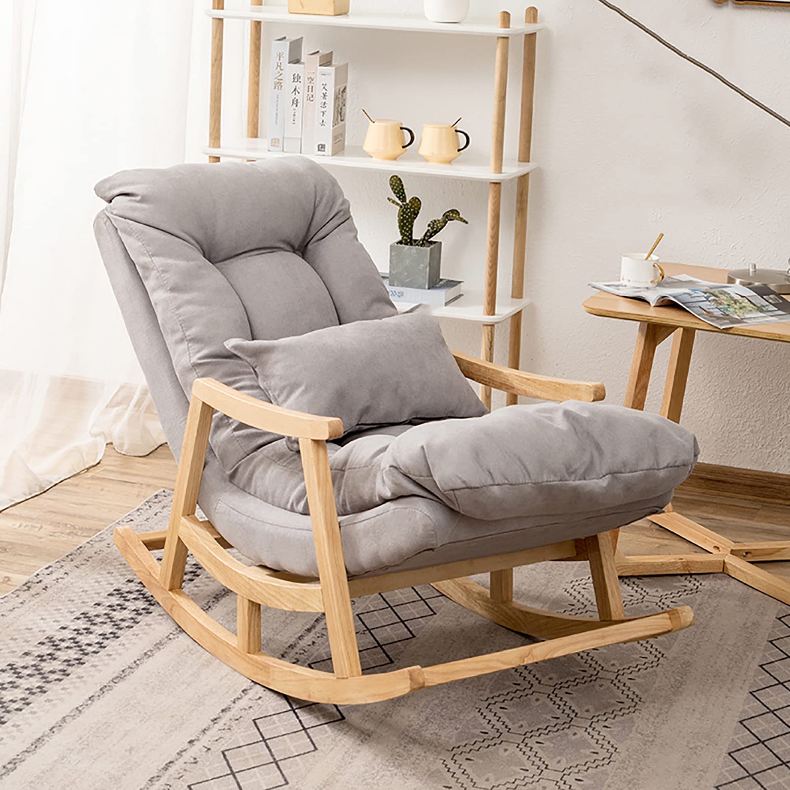 【Special offer🎉Buy 1 get 1 free】Solid Wood Reclining Rocking Chair with Cushion