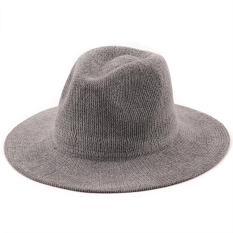 New Knitted Solid Color Warm Jazz Hat