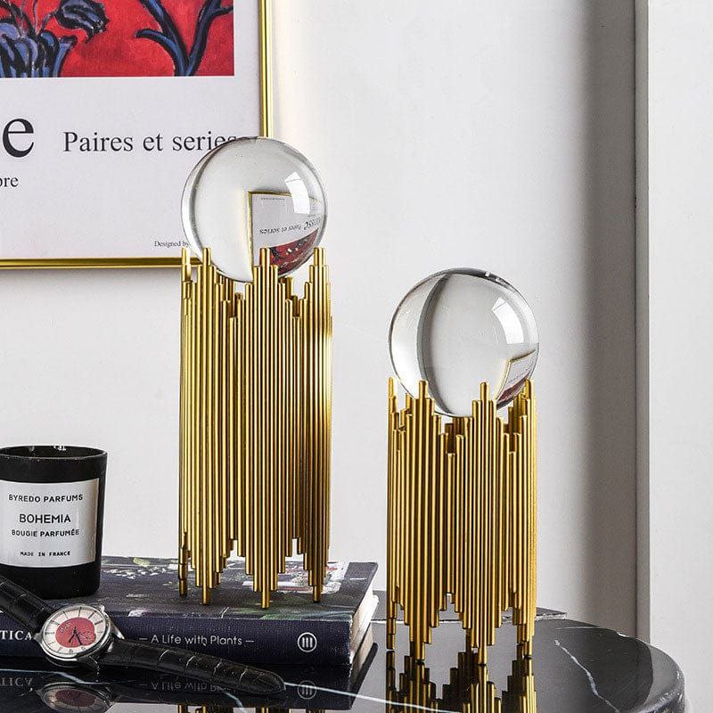 LUXE GLASS BALL GOLD ORNAMENT