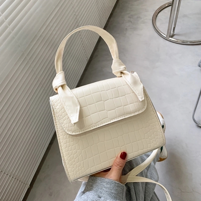 Crocodile Pattern Shoulder Bag Fashion Small Square Bag