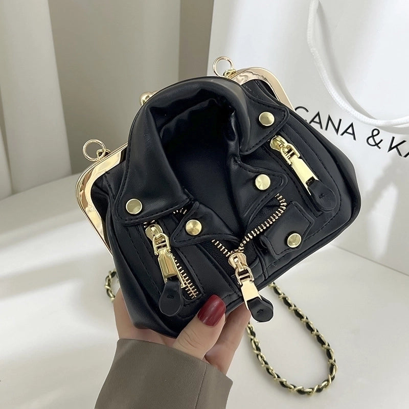 Women's Pu Leather Punk Square Bag