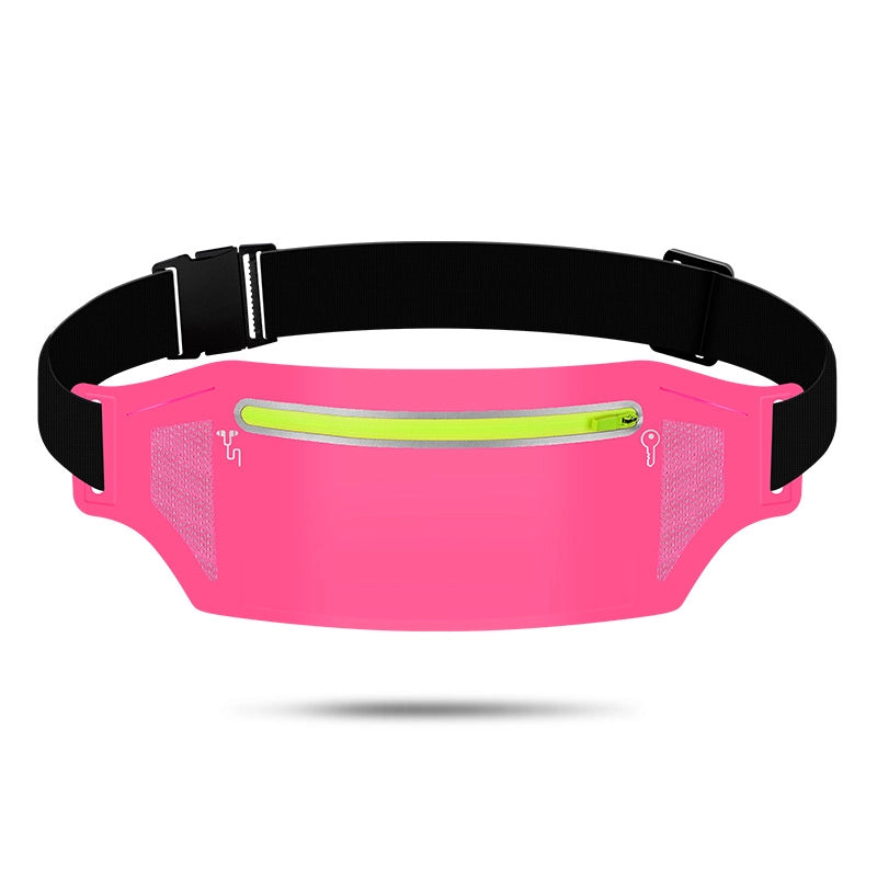 Unisex Sports Solid Color Lycra Waterproof Anti-theft Waist Bags