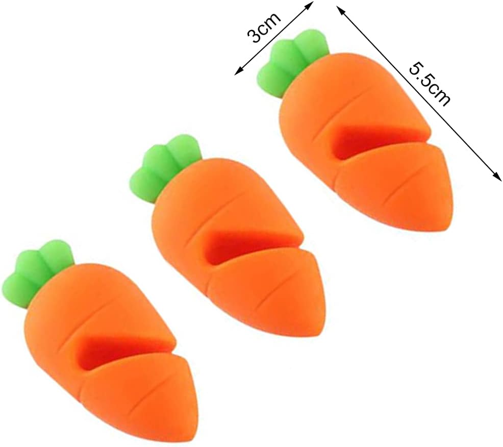 Pack Of 3 Silicone Pot Lid Holder Carrot Shape Silicone Lid Holder