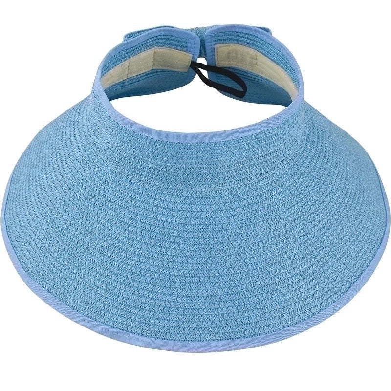 3 Pieces Women'S Minimalist Solid Color Big Eaves Sun Hat