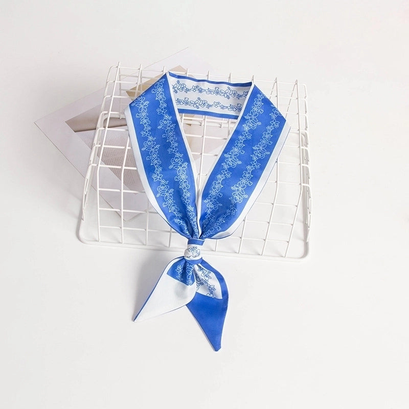Women's Casual Minimalist Printing Plaid Flower Polyester Hair Band