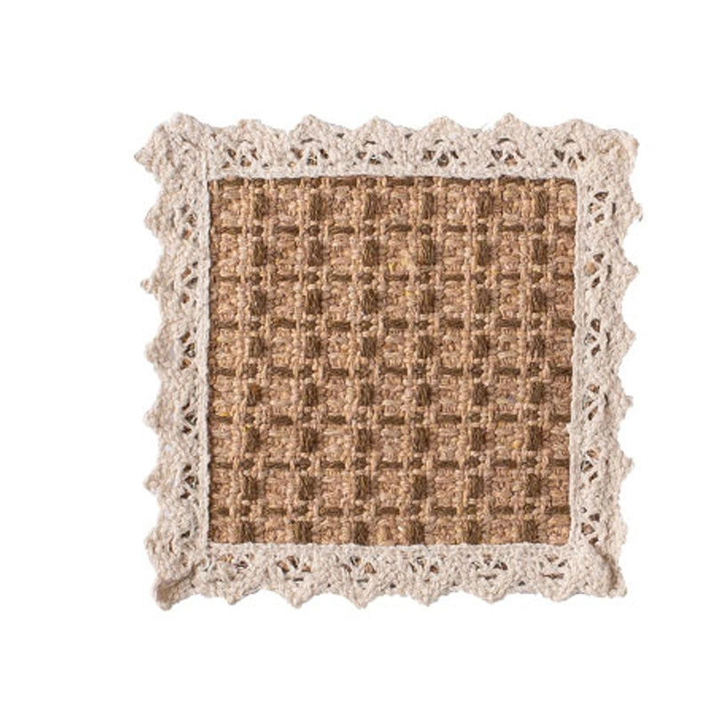 Pastoral Lattice Pure Cotton Tablecloths Artificial Decorations