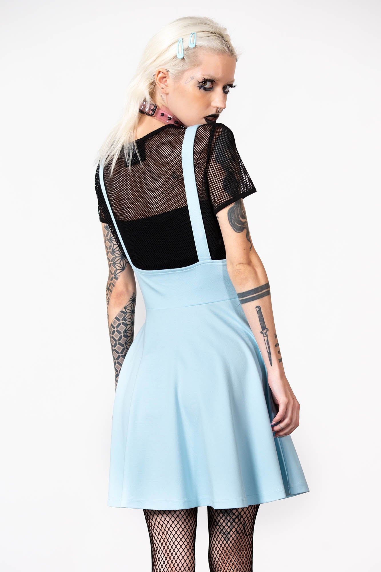 Suspend Me Statement Skirt [PASTEL BLUE]