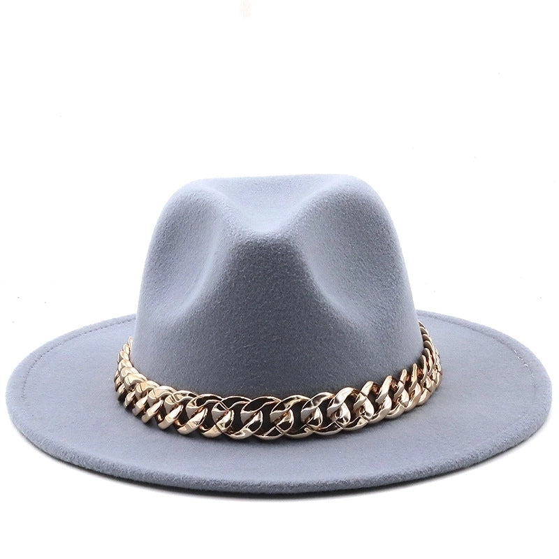 Accessories Woolen Big Brim Fashion Jazz Top Hats