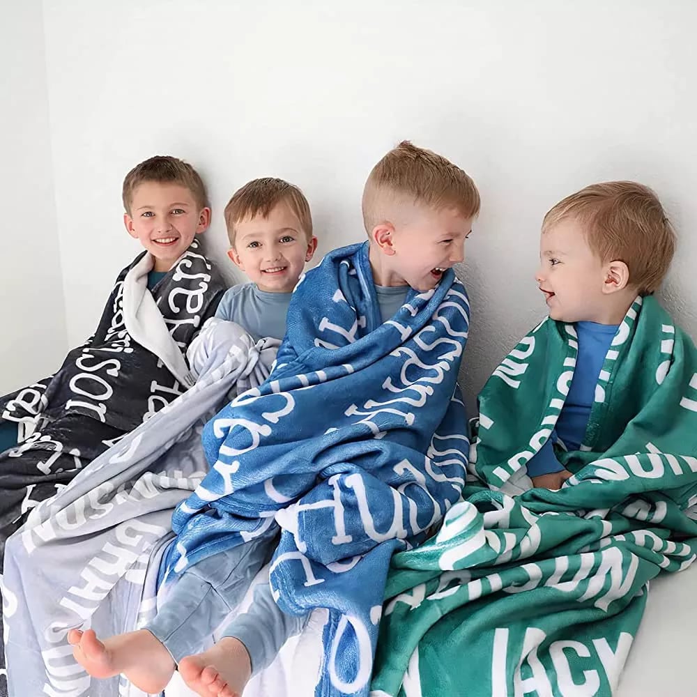 🎁BUY 2 FREE SHIPPING🎁 High Quality Personalized Super Soft Name Family Blanket