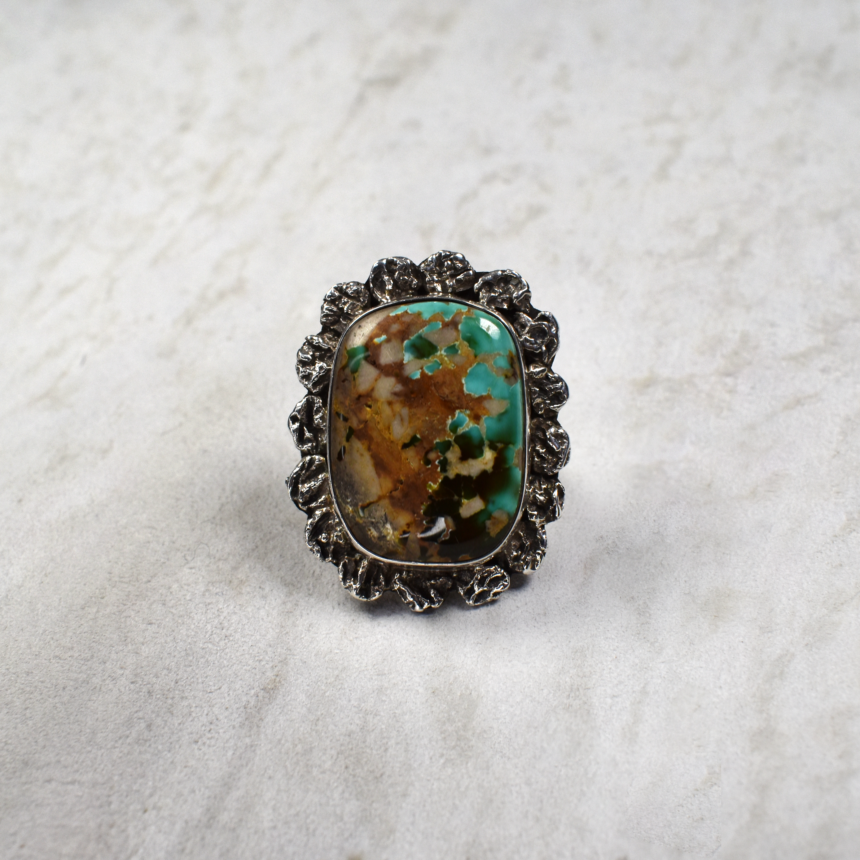 Royston Square Turquoise Ring