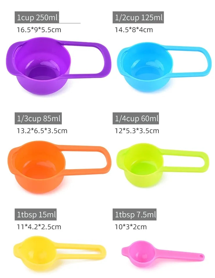 6 PIECES SET MEASURING CUP