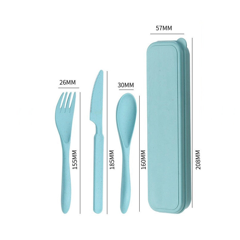 Casual Solid Color Wheat Straw Tableware 1 Set