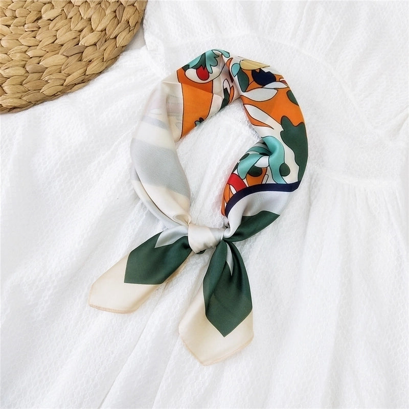 70 Small Square Scarf Silk Scarf Women Summer Neck Scarf Neck Protector Thin Scarf