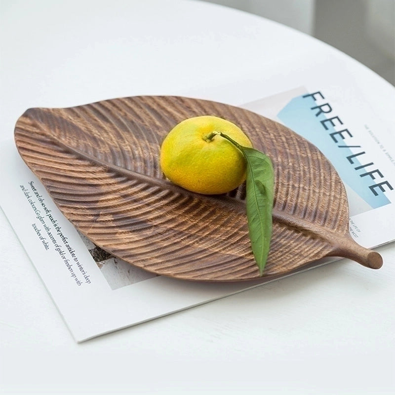 Pastoral Plant Wood Plate 1 Piece