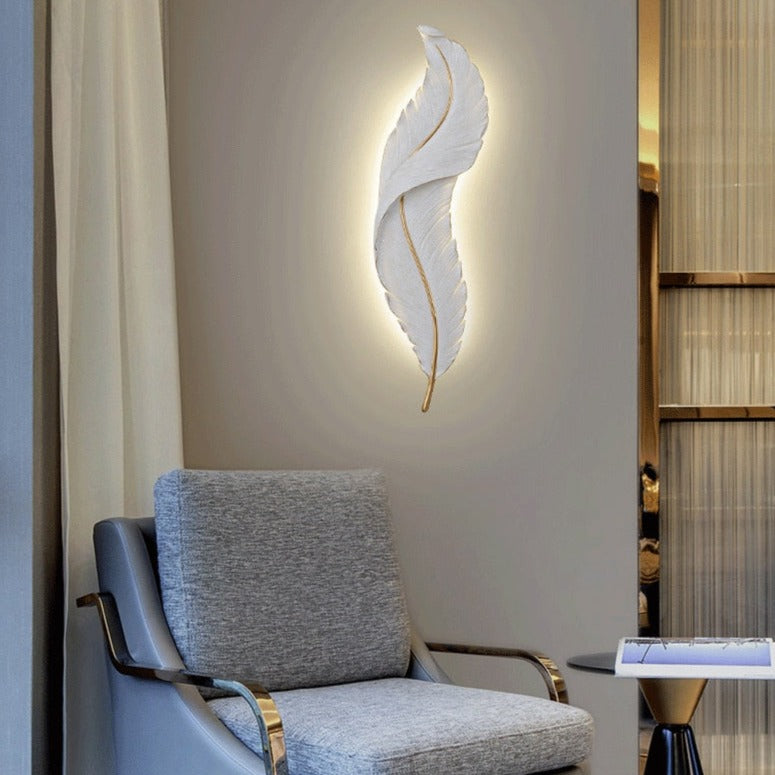 Nordic Feather Wall Lamp