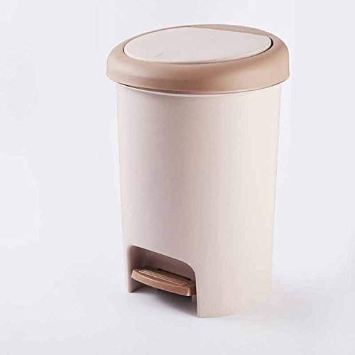 KNOKR Waste Bins. Trash Can. Step-On Lid Trash Can. For Home. Kitchen. And Bathroom Garbage