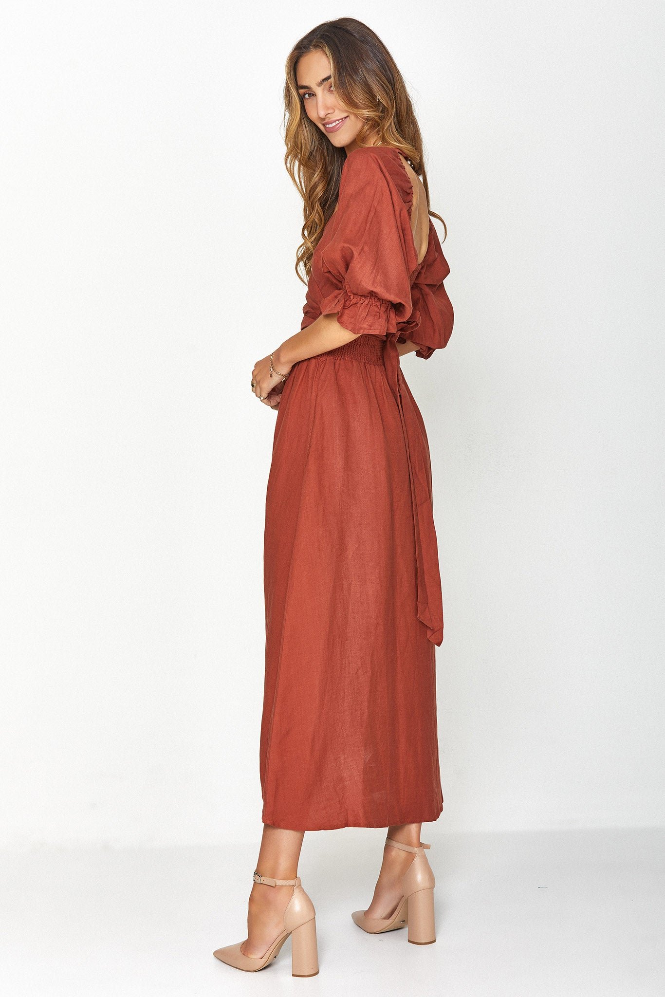 🔥Promotion - 49% OFF🔥French Ruffled Lantern Sleeves Multi-wear Dress