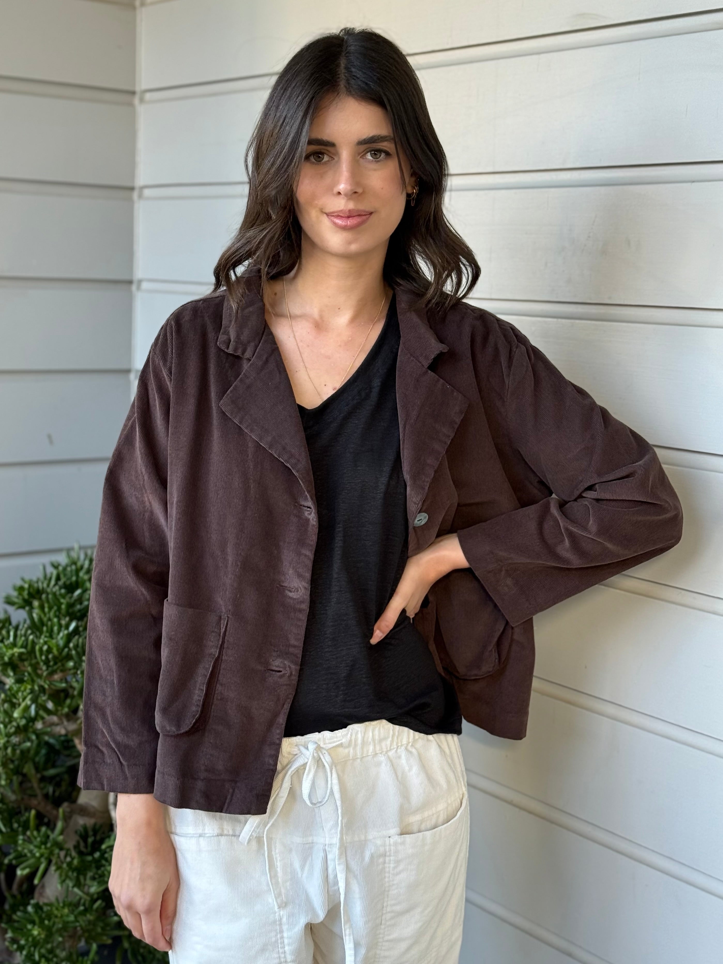 brooke jacket-chocolate cord
