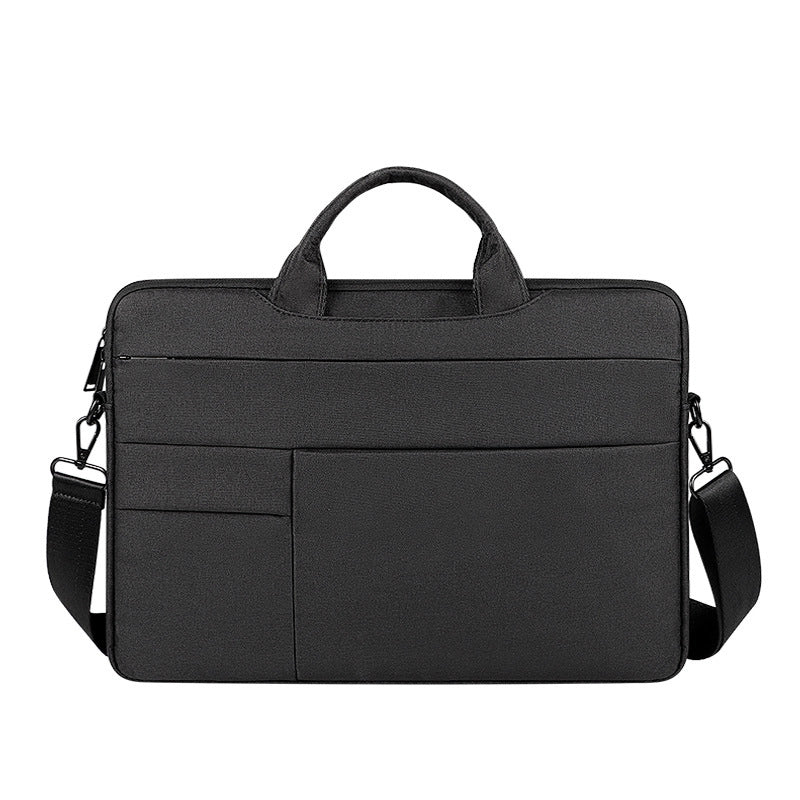 Unisex Oxford Cloth Solid Color Basic Classic Style Square Zipper Laptop Bag