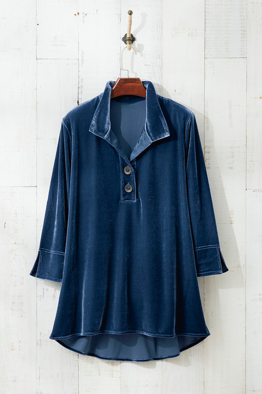 Velvet Popover Tunic