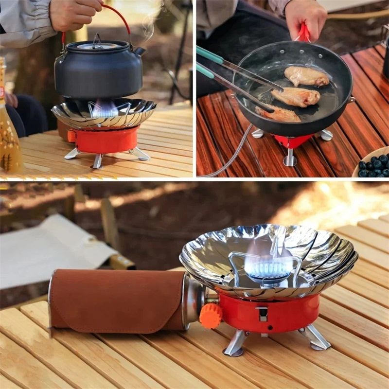 🔥 Lotus Small Square Stove -- Portable and foldable. new experience of outdoor cooking!