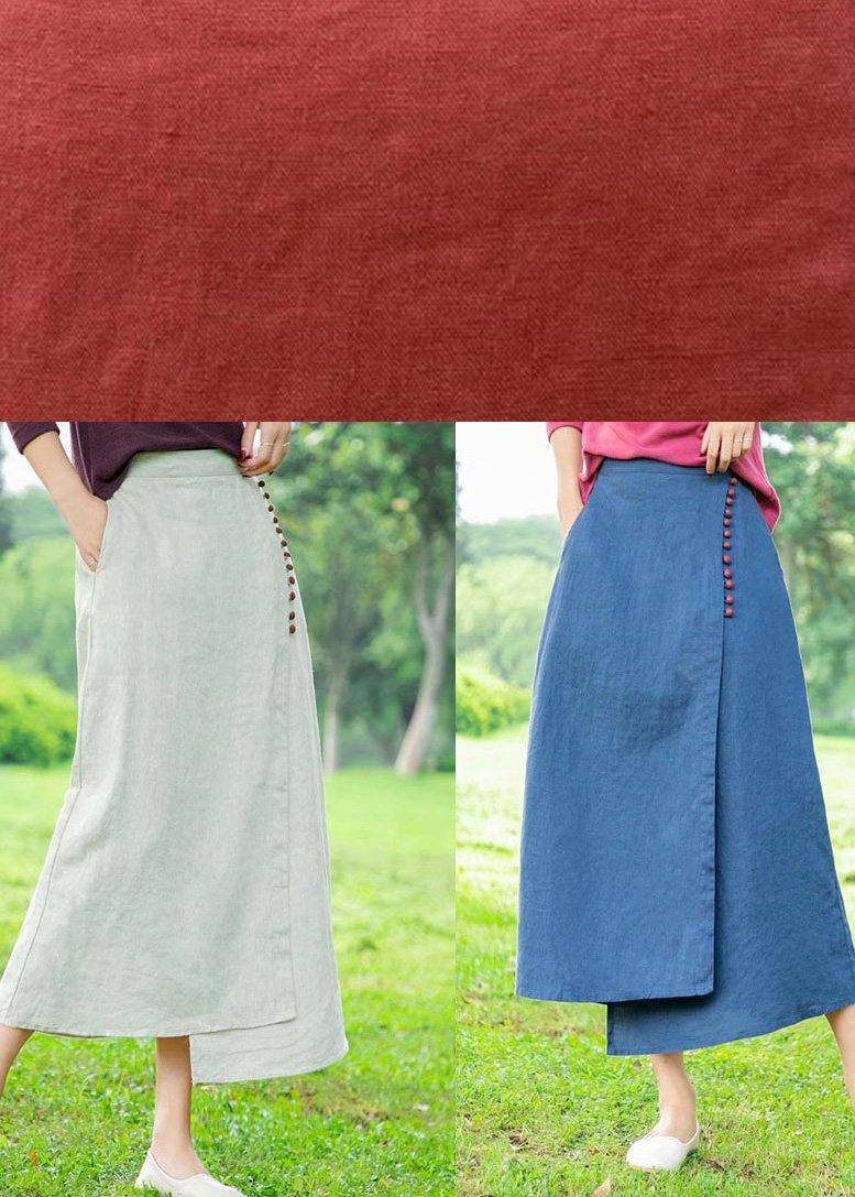 Women's white skirt, loose high waist A-line skirt