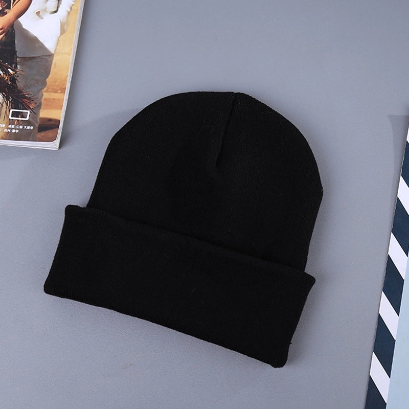 Autumn And Winter Melon Skin Knitted Pullover Cap Wool Hat Tide Brand Warm Ski Hat Sample Custom Custom