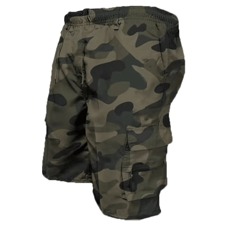 7-PACK Men's Zipper Pockets Hiking Athletic Running Shorts