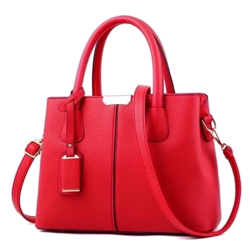 Women's Medium All Seasons Pu Leather Solid Color Vintage Style Square Zipper Shoulder Bag