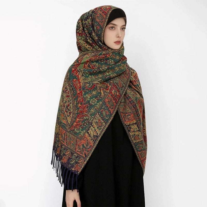 Women's Ethnic Style Minimalist Geometric Solid Color Polyester Scarf