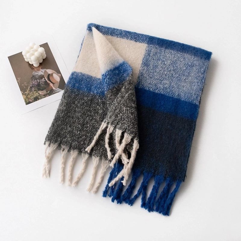 Women's Modern Style Classic Style Lattice Polyester Scarf