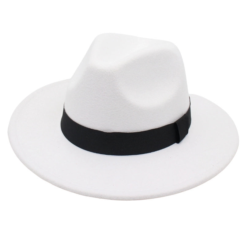 Beach Ferdo Hat Tie-dyed Top Hat Jazz Hat Men And Women Felt Hat Temperament Woolen Hat Trend