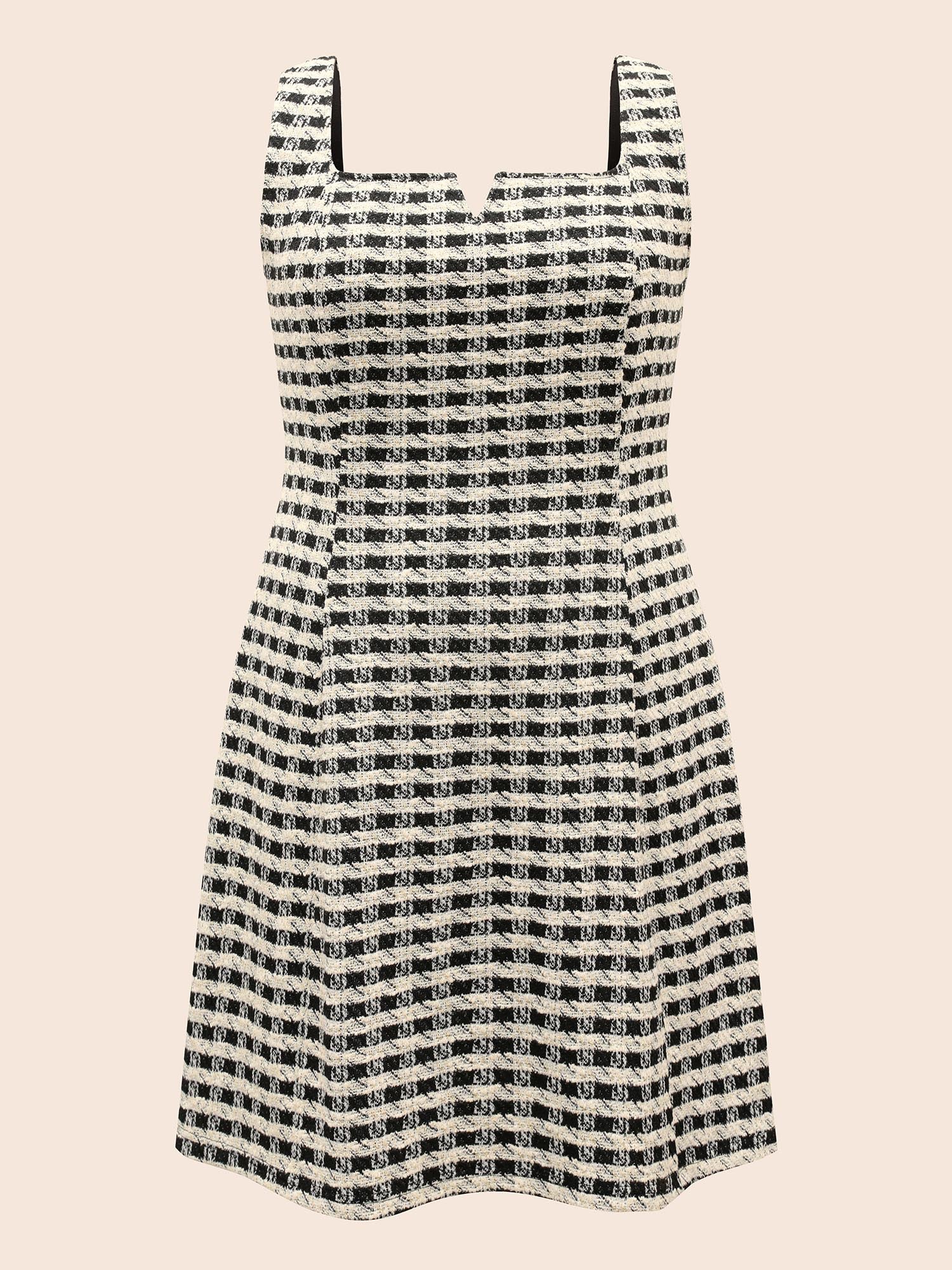Stretch Woven Notched Collar Fitted Midi Dress