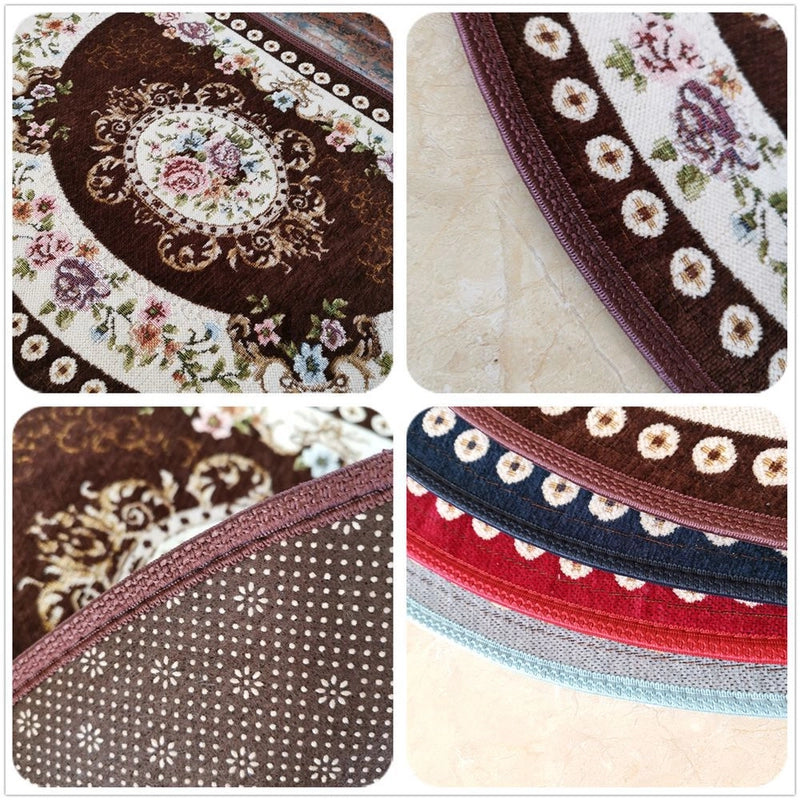 Semi-circular Door Mat Bathroom Bathroom Water Absorption Non-slip Foot Mat Bedroom Entry Carpet