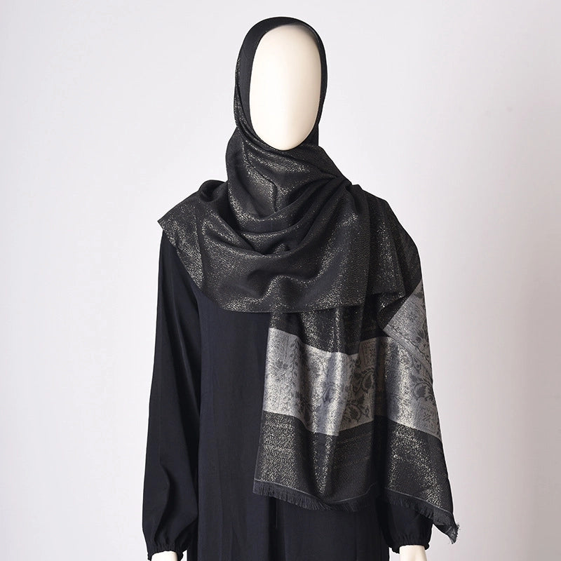 Women's Minimalist Flower Polyester Silk Scarf