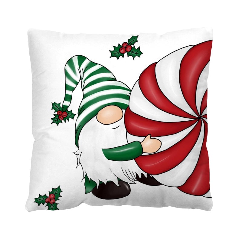 Casual Vacation Letter Short Plush Pillow Cases