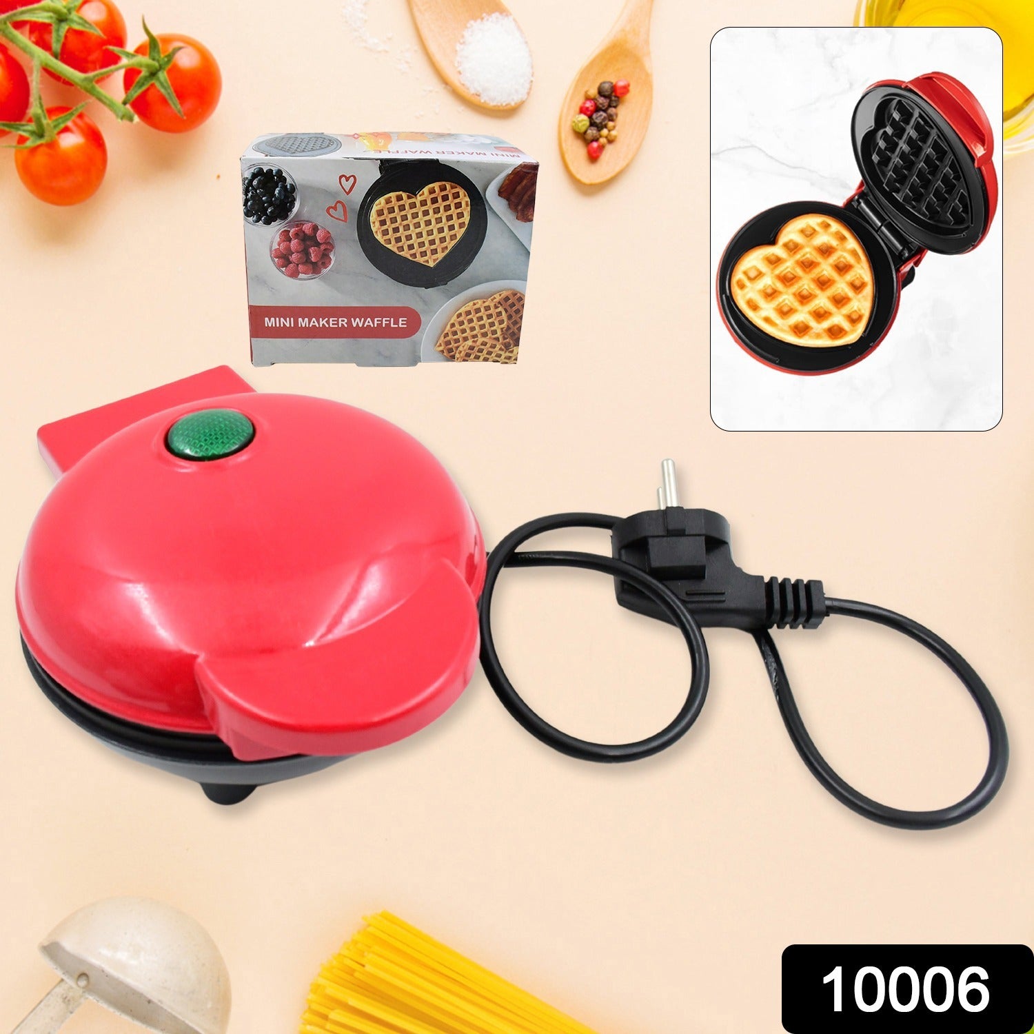 Mini Waffle Maker Machine Waffle Iron Home Appliances Kitchen Gift Easy To Clean. On-Stick Surfaces. Perfect Breakfast. Dessert. Sandwich. Pan Cakes. Paninis / Other Snacks Machine