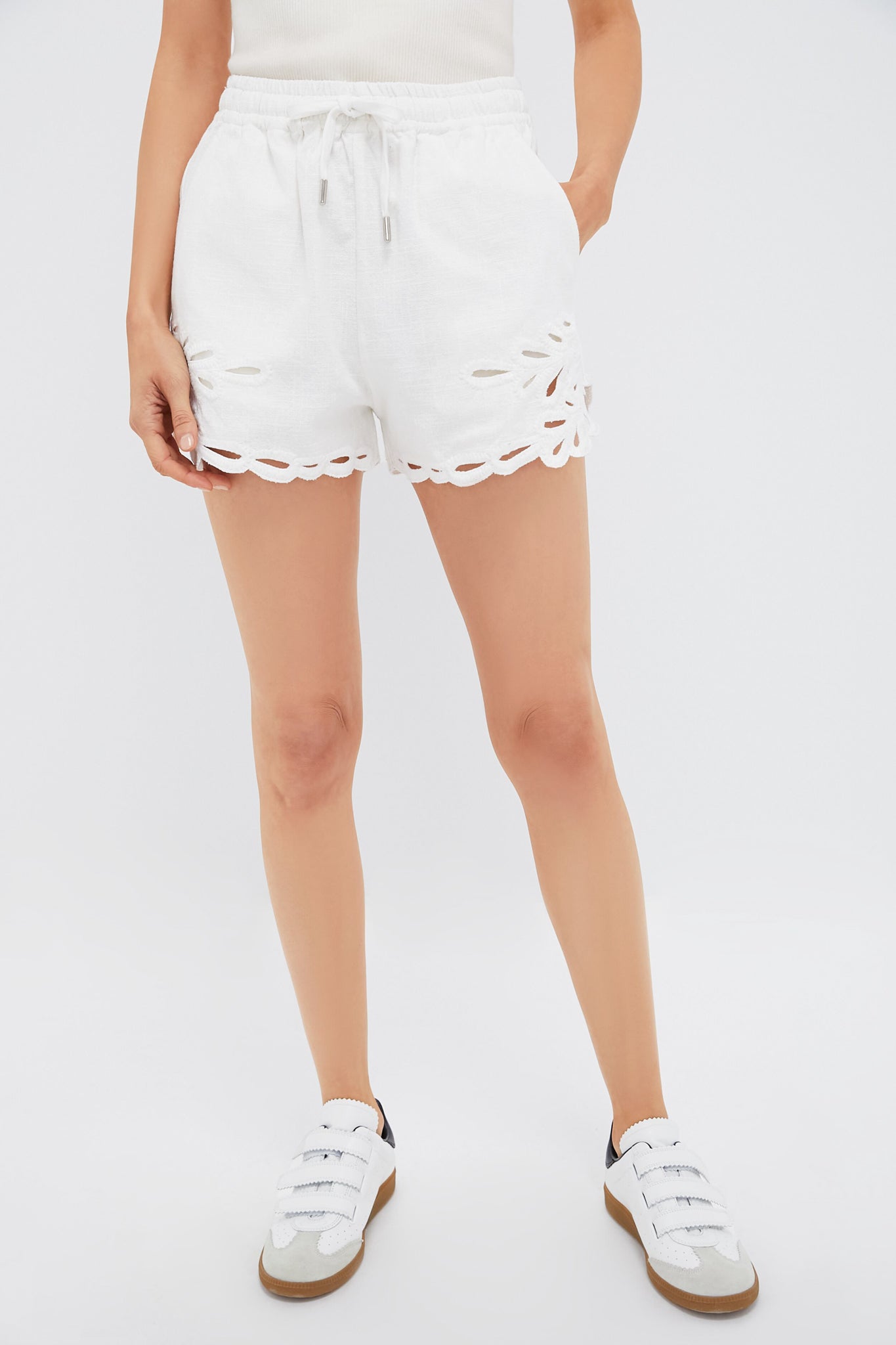 White Safa Shorts