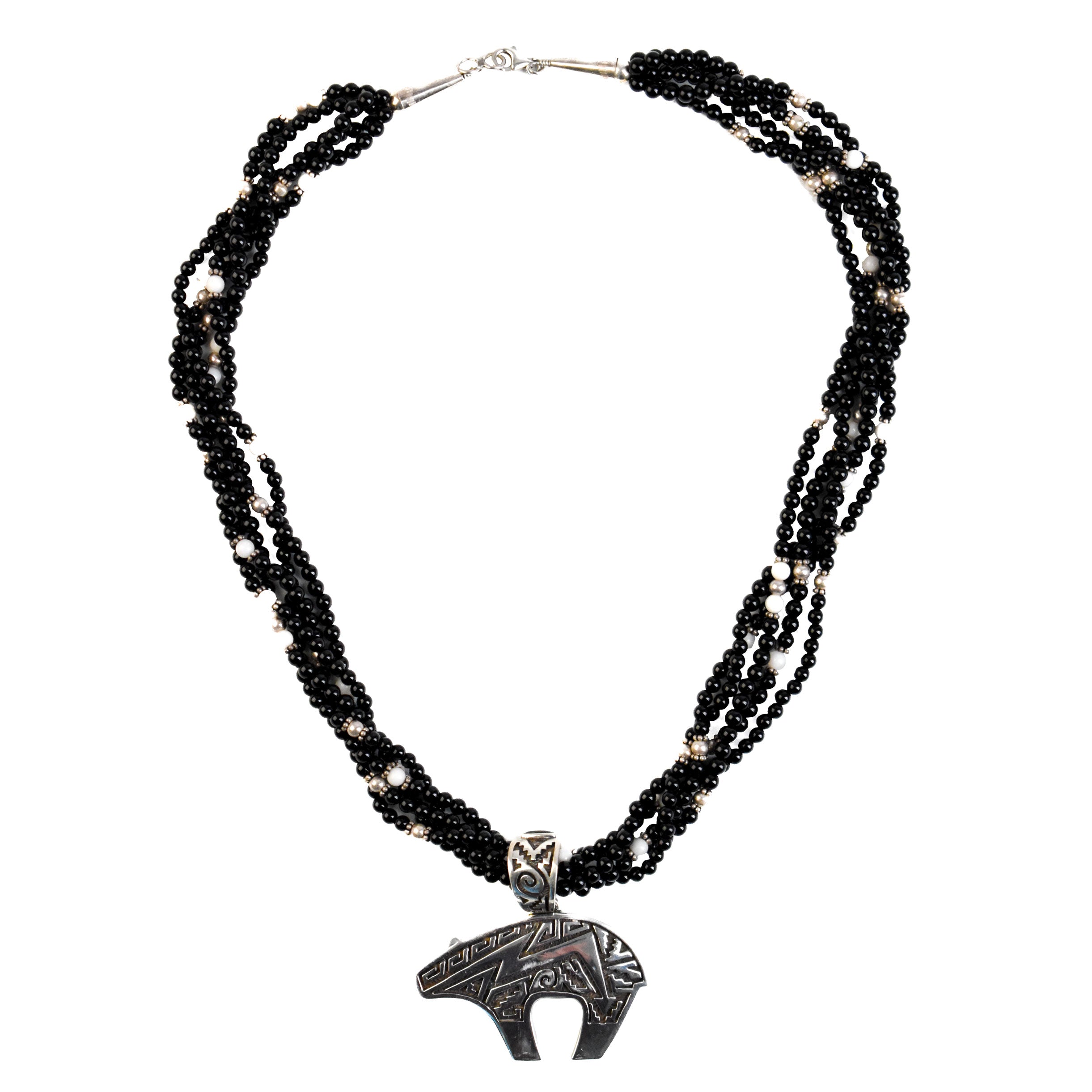 Bear And Beaded Necklace
