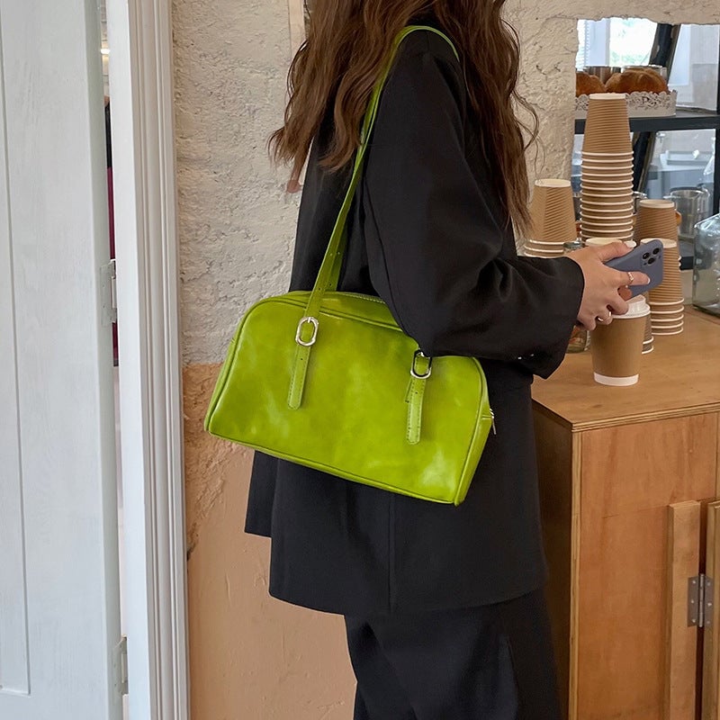 Casual Green Underarm  Tote Bag