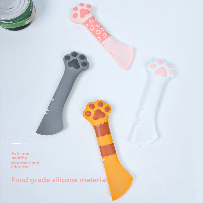 New Pet Can Spoon Multifunctional Cat Claw Feeding Shovel Mixing Spoon Can Lid Cat Can Opener In Stock
