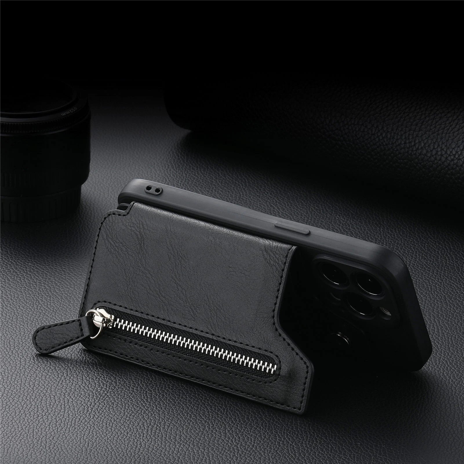 🔥Hot Sale 49% OFF🔥Magnetic Liquid Silicone Shell With Zipper Wallet(BUY 2 FREE SHIPPING)