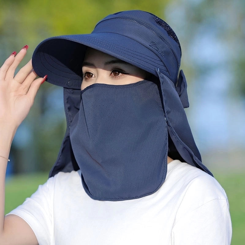 Women's Minimalist Solid Color Big Eaves Sun Hat
